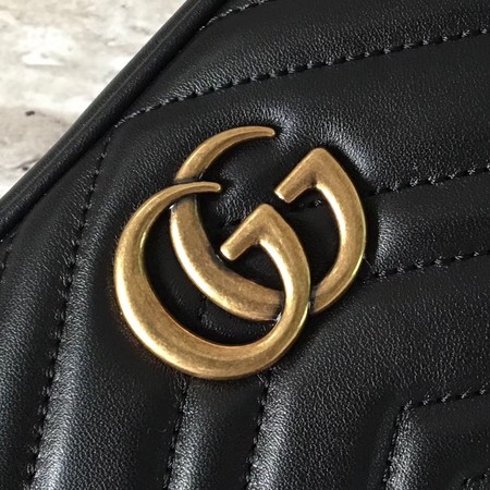 Gucci GG Marmont Matelasse mini Bag 448065 Black Gucci GG Marmont Matelasse mini Bag 448065 Black