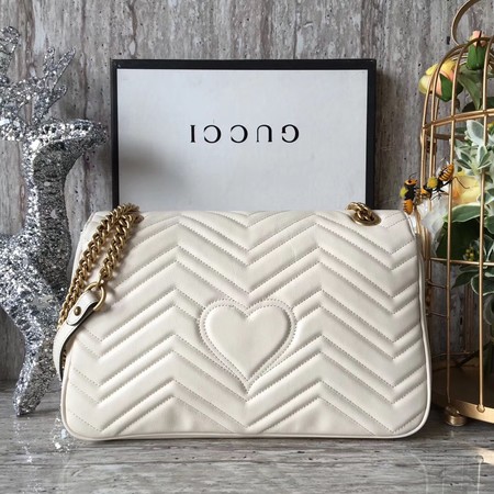 Gucci GG Marmont Matelasse Shoulder Bag 443496 OffWhite Gucci GG Marmont Matelasse Shoulder Bag 443496 OffWhite
