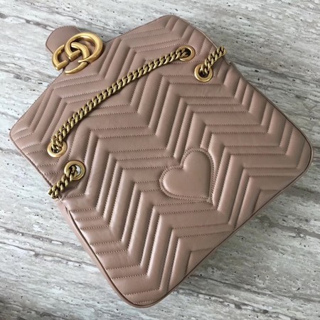 Gucci Now GG Marmont Matelasse Shoulder Bag 443496 Apricot Gucci Now GG Marmont Matelasse Shoulder Bag 443496 Apricot