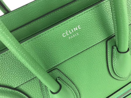 Celine Luggage Micro Tote Bag Original Leather CLY33081M Green Celine Luggage Micro Tote Bag Original Leather CLY33081M Green