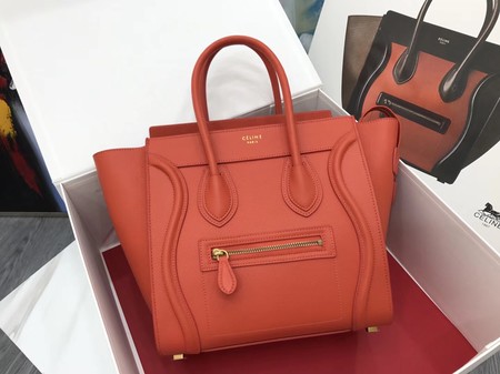 Celine Luggage Micro Tote Bag Original Leather CLY33081M Orange Celine Luggage Micro Tote Bag Original Leather CLY33081M Orange