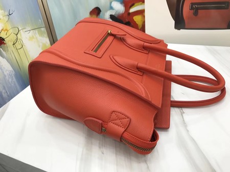 Celine Luggage Micro Tote Bag Original Leather CLY33081M Orange Celine Luggage Micro Tote Bag Original Leather CLY33081M Orange