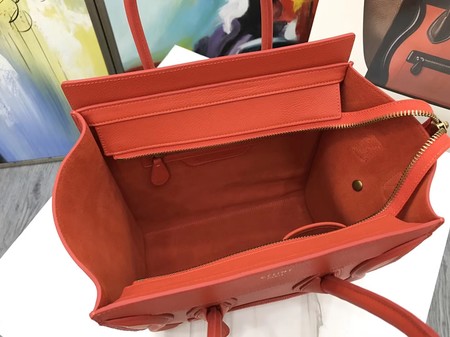 Celine Luggage Micro Tote Bag Original Leather CLY33081M Orange Celine Luggage Micro Tote Bag Original Leather CLY33081M Orange