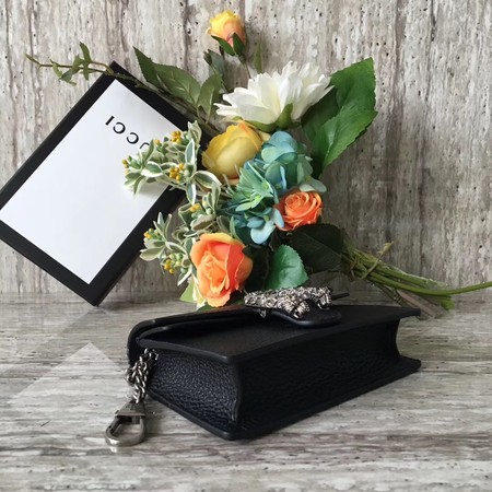 Gucci Dionysus Leather Super mini Bag 476432 Black Gucci Dionysus Leather Super mini Bag 476432 Black