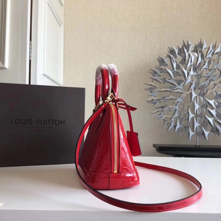 Louis Vuitton Monogram Vernis Alma BB M91606 Red Louis Vuitton Monogram Vernis Alma BB M91606 Red
