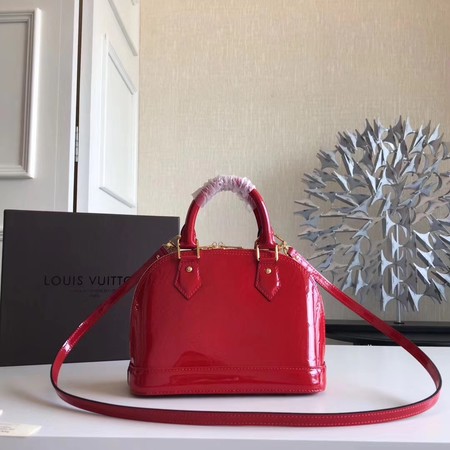 Louis Vuitton Monogram Vernis Alma BB M91606 Red Louis Vuitton Monogram Vernis Alma BB M91606 Red