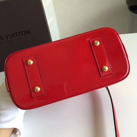 Louis Vuitton Monogram Vernis Alma BB M91606 Red Louis Vuitton Monogram Vernis Alma BB M91606 Red