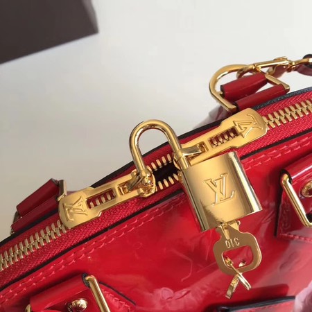 Louis Vuitton Monogram Vernis Alma BB M91606 Red Louis Vuitton Monogram Vernis Alma BB M91606 Red