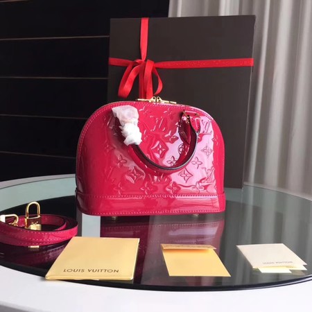 Louis Vuitton Monogram Vernis Alma BB M91606 Rose Louis Vuitton Monogram Vernis Alma BB M91606 Rose