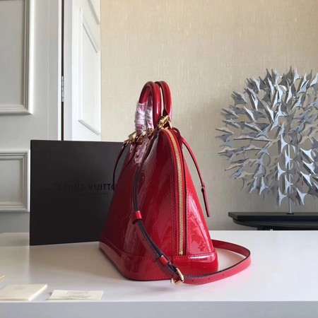 Louis Vuitton Monogram Vernis Alma PM M91611 Red Louis Vuitton Monogram Vernis Alma PM M91611 Red