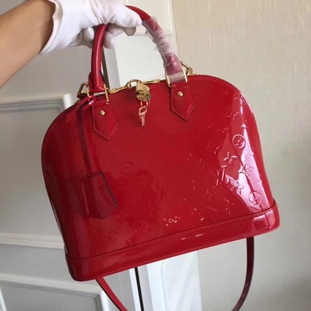 Louis Vuitton Monogram Vernis Alma PM M91611 Red Louis Vuitton Monogram Vernis Alma PM M91611 Red
