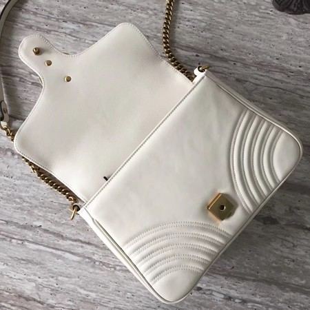 Gucci GG Marmont Small Top Handle Bag 498110 White Gucci GG Marmont Small Top Handle Bag 498110 White