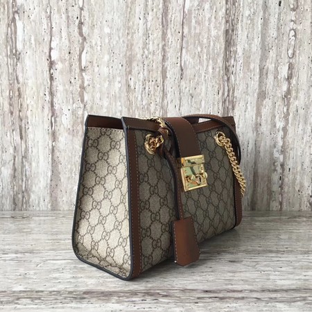 Gucci Padlock Small GG Shoulder Bag 498156 Brown Gucci Padlock Small GG Shoulder Bag 498156 Brown