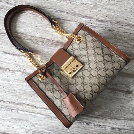 Gucci Padlock Small GG Shoulder Bag 498156 Brown Gucci Padlock Small GG Shoulder Bag 498156 Brown