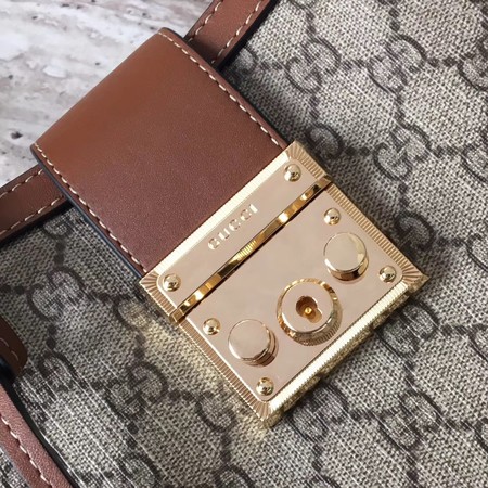 Gucci Padlock Small GG Shoulder Bag 498156 Brown Gucci Padlock Small GG Shoulder Bag 498156 Brown