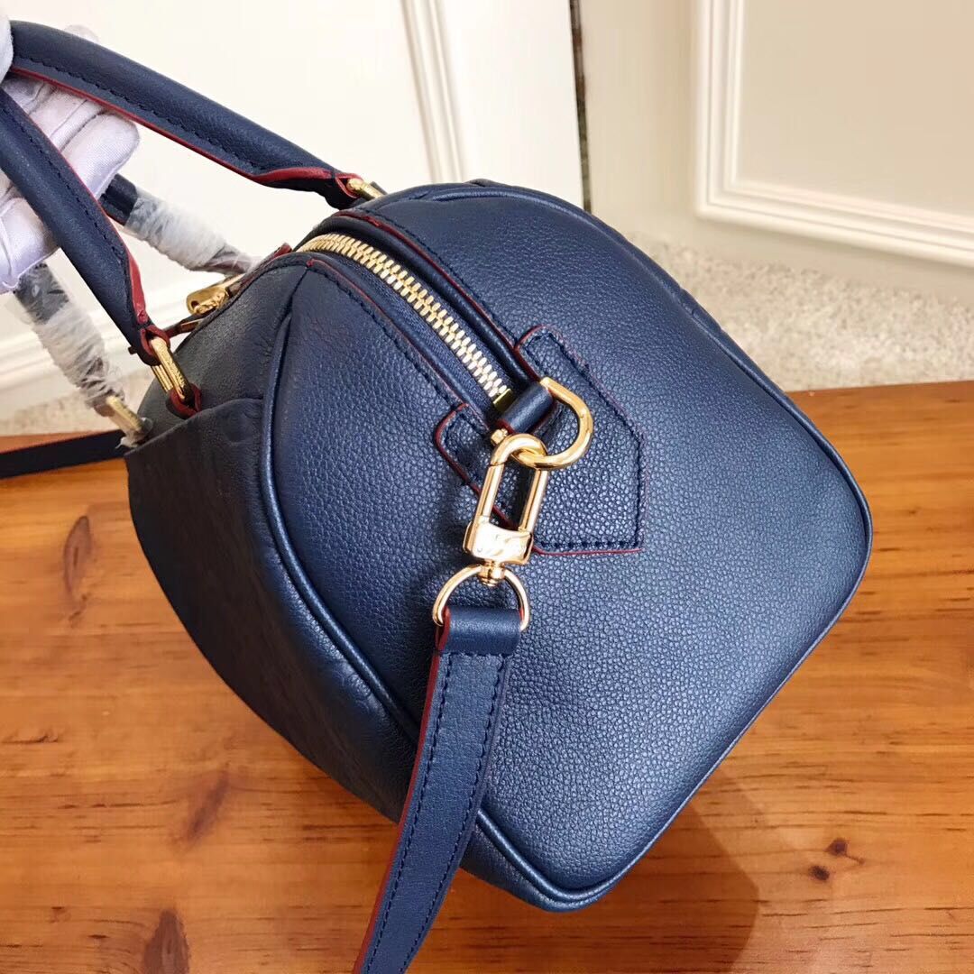 Louis Vuitton Monogram Empreinte SPEEDY Bag 42404 Blue Louis Vuitton Monogram Empreinte SPEEDY Bag 42404 Blue