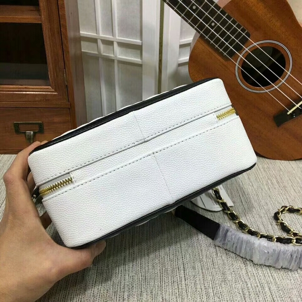 Chanel Calfskin Leather Mini Shoulder Bag 6070 White Chanel Calfskin Leather Mini Shoulder Bag 6070 White