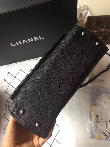 Chanel Classic Red Top Handle Bag Black Original Leather A92292 Silver Chanel Classic Red Top Handle Bag Black Original Leather A92292 Silver