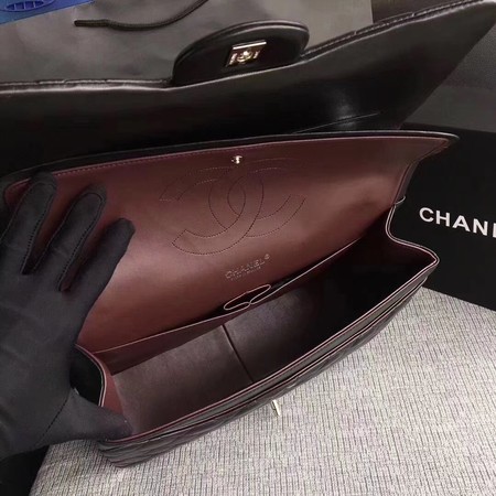 Chanel Maxi Quilted Classic Flap Bag Black Sheepskin Leather A58601 Silver Chanel Maxi Quilted Classic Flap Bag Black Sheepskin Leather A58601 Silver