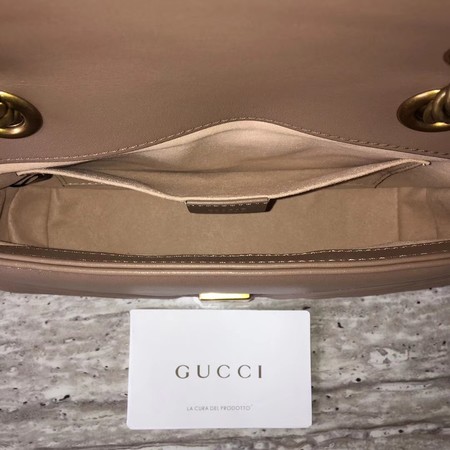 Gucci GG Marmont matelasse Mini Bag 446744 Apricot Gucci GG Marmont matelasse Mini Bag 446744 Apricot