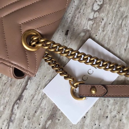 Gucci GG Marmont matelasse Mini Bag 446744 Apricot Gucci GG Marmont matelasse Mini Bag 446744 Apricot