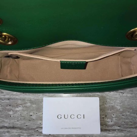 Gucci GG Marmont matelasse Mini Bag 446744 Green Gucci GG Marmont matelasse Mini Bag 446744 Green