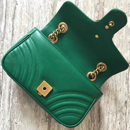 Gucci GG Marmont matelasse Mini Bag 446744 Green Gucci GG Marmont matelasse Mini Bag 446744 Green