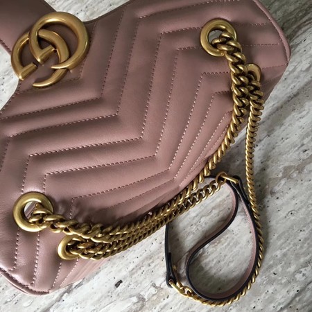Gucci GG Marmont matelasse Mini Bag 446744 Pink Gucci GG Marmont matelasse Mini Bag 446744 Pink