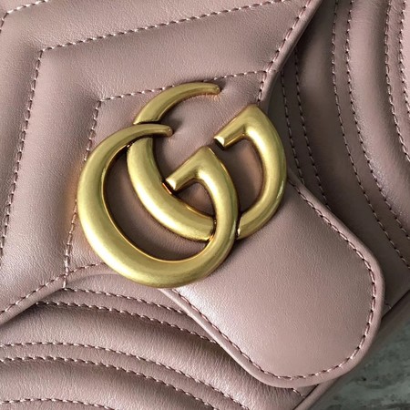 Gucci GG Marmont matelasse Mini Bag 446744 Pink Gucci GG Marmont matelasse Mini Bag 446744 Pink