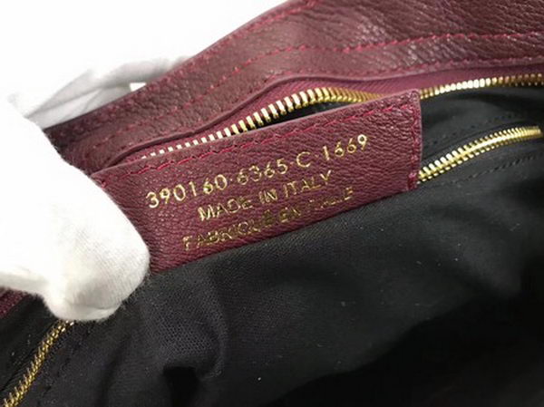 Balenciaga Giant City Gold Studs Handbag B084334 Wine Balenciaga Giant City Gold Studs Handbag B084334 Wine