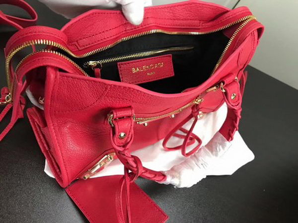 Balenciaga Giant City Gold Studs Handbag B084335 Red Balenciaga Giant City Gold Studs Handbag B084335 Red