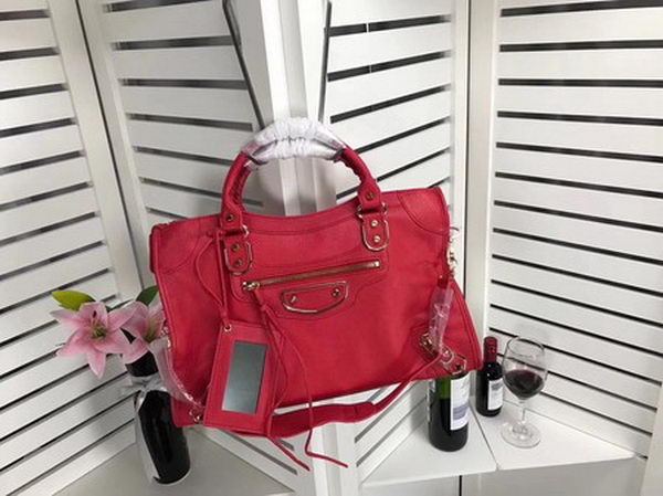 Balenciaga Giant City Gold Studs Handbag B084335 Red Balenciaga Giant City Gold Studs Handbag B084335 Red