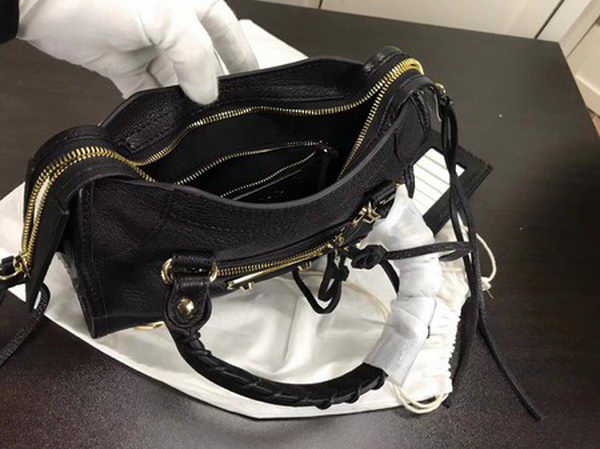 Balenciaga Giant City Gold Studs Handbag B084336 Black Balenciaga Giant City Gold Studs Handbag B084336 Black
