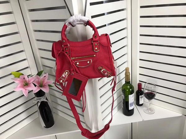 Balenciaga Giant City Gold Studs Handbag B084336 Red Balenciaga Giant City Gold Studs Handbag B084336 Red