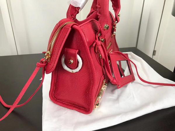 Balenciaga Giant City Gold Studs Handbag B084336 Red Balenciaga Giant City Gold Studs Handbag B084336 Red