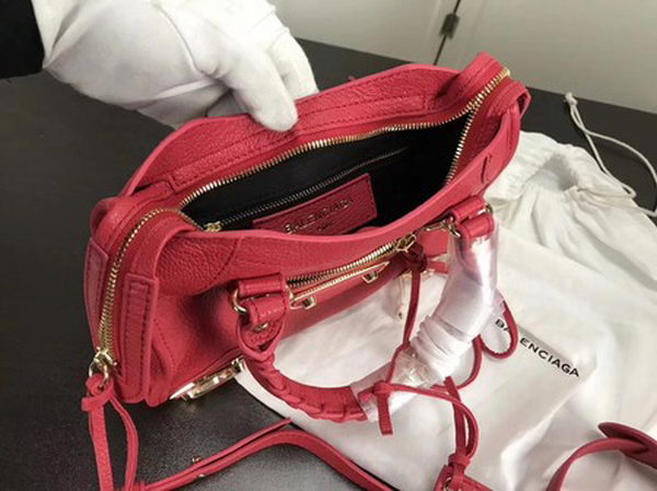 Balenciaga Giant City Gold Studs Handbag B084336 Red Balenciaga Giant City Gold Studs Handbag B084336 Red
