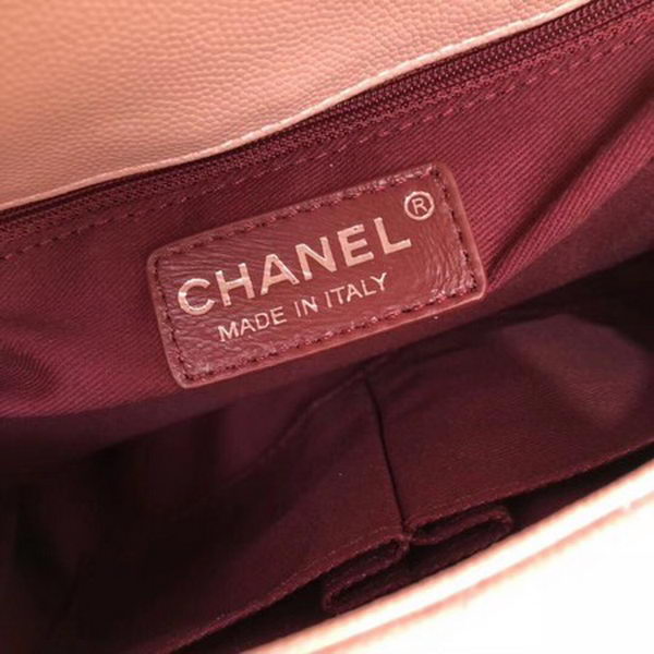 Chanel Classic Top Handle Bag Pink Cannage Pattern A92290 Silver Chanel Classic Top Handle Bag Pink Cannage Pattern A92290 Silver