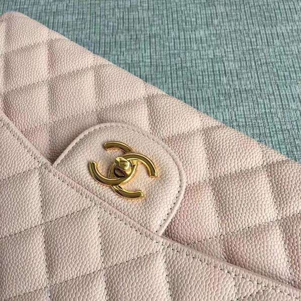 Chanel Flap Shoulder Bags Pink Original Calfskin Leather CF1113 Gold Chanel Flap Shoulder Bags Pink Original Calfskin Leather CF1113 Gold