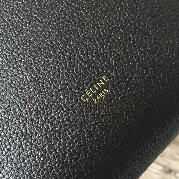 Celine Cabas Phantom Bags Lichee Pattern Leather 77426 Black Celine Cabas Phantom Bags Lichee Pattern Leather 77426 Black