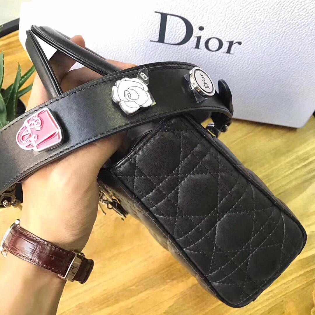 Dior Cannage Nano Lady Bag Original Leather CD3891 Black Dior Cannage Nano Lady Bag Original Leather CD3891 Black
