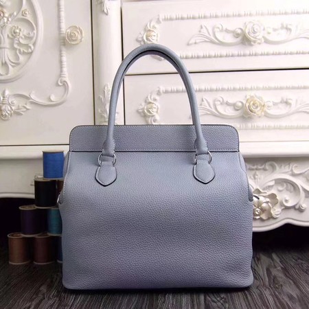 Hermes Toolbox Bag Original Togo Leather H3259 Light Blue Hermes Toolbox Bag Original Togo Leather H3259 Light Blue