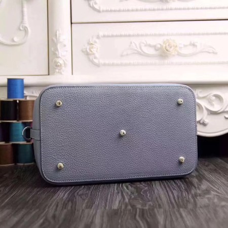 Hermes Toolbox Bag Original Togo Leather H3259 Light Blue Hermes Toolbox Bag Original Togo Leather H3259 Light Blue