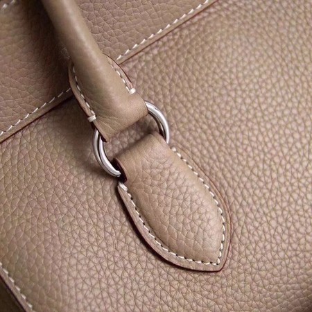 Hermes Toolbox Bag Original Togo Leather H3259 Light Grey Hermes Toolbox Bag Original Togo Leather H3259 Light Grey