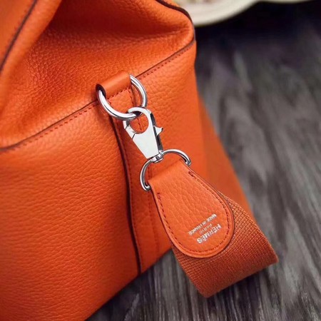 Hermes Toolbox Bag Original Togo Leather H3259 Orange Hermes Toolbox Bag Original Togo Leather H3259 Orange