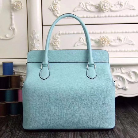 Hermes Toolbox Bag Original Togo Leather H3259 SkyBlue Hermes Toolbox Bag Original Togo Leather H3259 SkyBlue