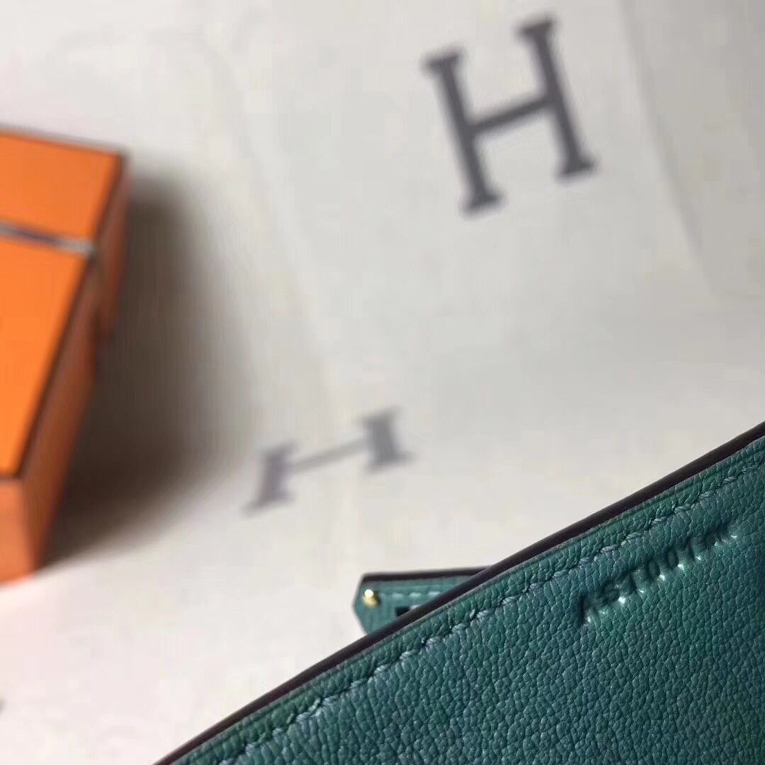Hermes Kelly 22CM Tote Bag Original Epsom Leather KL22 Dark Green Hermes Kelly 22CM Tote Bag Original Epsom Leather KL22 Dark Green