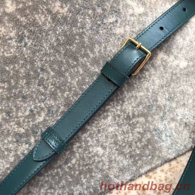 CELINE MEDIUM TRIOMPHE BAG IN SHINY CALFSKIN CL87363 GREEN CELINE MEDIUM TRIOMPHE BAG IN SHINY CALFSKIN CL87363 GREEN