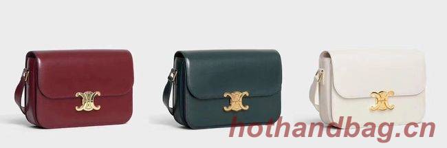 CELINE MEDIUM TRIOMPHE BAG IN SHINY CALFSKIN CL87363 LIGHT BURGUNDY CELINE MEDIUM TRIOMPHE BAG IN SHINY CALFSKIN CL87363 LIGHT BURGUNDY