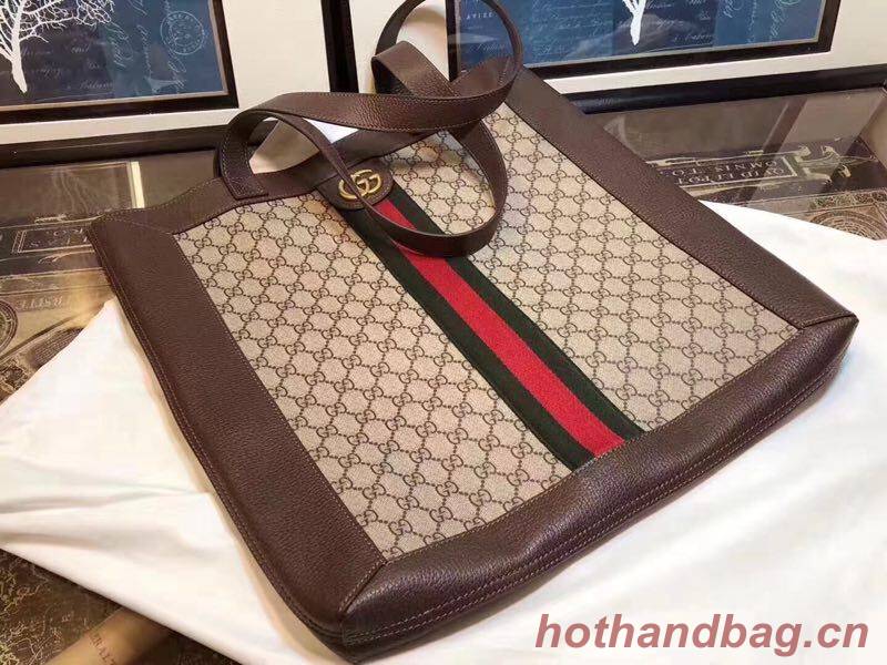 Gucci Ophidia Soft GG Supreme Large Tote Bag GG5689 Brown Gucci Ophidia Soft GG Supreme Large Tote Bag GG5689 Brown