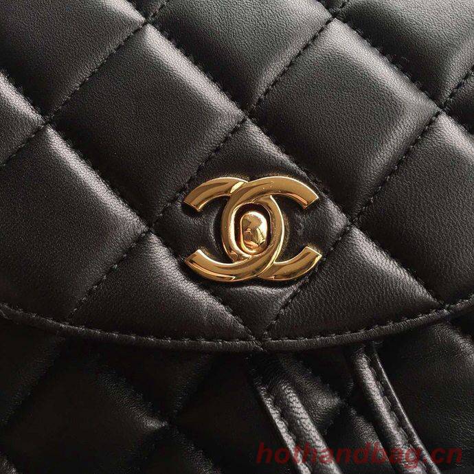 Chanel Backpack Sheepskin Original Leather A9036 Black Chanel Backpack Sheepskin Original Leather A9036 Black